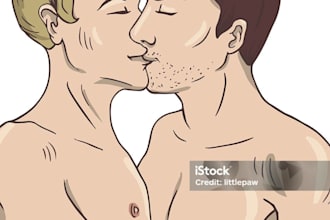 draw gay bara gay couples bara nfsw bara illustration sexy male yaoi ocs anime