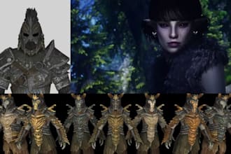 do high quality skyrim mods, fantasy weapons, skyrim characters and rpg game mod