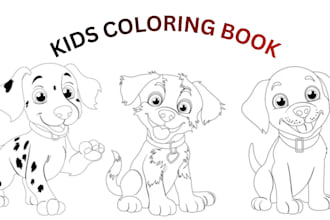 do kids coloring book, kids activity book, and kids coloring page