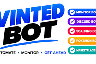 create vinted bot vinted monitor bot vinted discord bot scalping bot pokemon bot