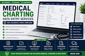 handle healthcare data entry and clinical documentation