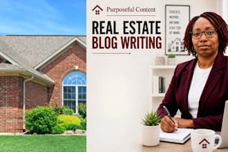 write real estate market update blog posts