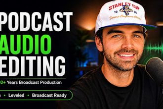 be your expert podcast editor and audio cleanup engineer