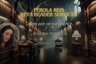 be your beta reader for romance, dark romance and fantasy