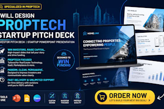 design proptech startup pitch deck investor pitch deck startup powerpoint