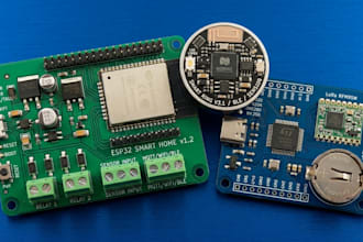 design esp32 smart home pcb, smart ring pcb and iot hardware
