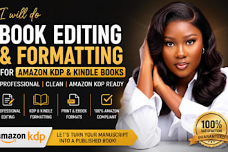 do book editing and formatting for amazon KDP