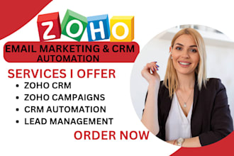 set up your zoho CRM email marketing and pipeline automation