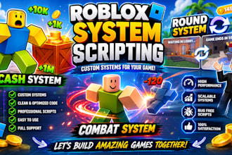 create a custom system for your game on roblox studio, roblox