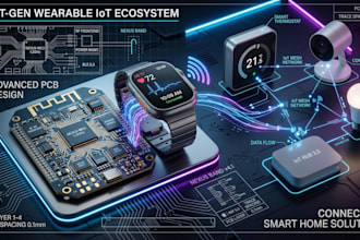 design iot hardware, smartwatch pcbs smart home electronics