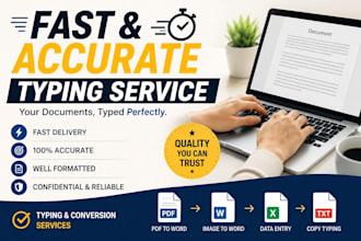 type and format documents professionally
