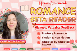 be romance beta reader fantasy story beta reading ebook manuscript critique beta