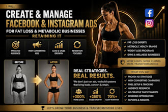 create and manage facebook and instagram ads fat loss and metabolic businesses