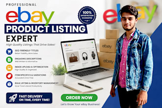list and create SEO on ebay