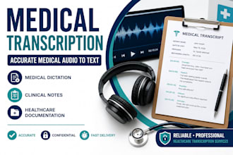 create accurate medical transcripts and healthcare records
