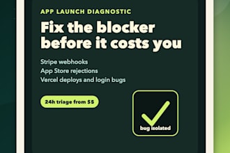 diagnose your app launch blocker or stripe webhook bug