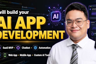 develop an ai app, website, mobile app, ai integration, saas