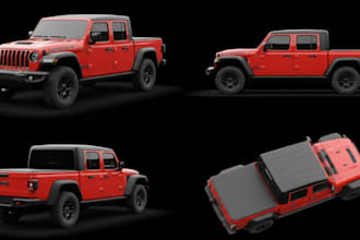 upgrade pickup truck,vehicle wheel,game model ready,car configurator,pbr texture