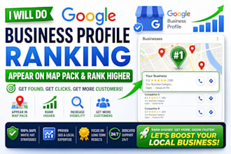 do google business profile ranking, appear on map pack and rank higher