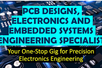 do pcb design layout schematic, electronics, embedded boards, 3d cad enclosure