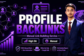 build manual profile backlinks for SEO link building