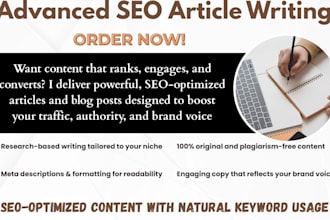 craft SEO article writing, blog post writing, copywriting scopus content