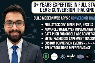 build professional web apps and set up advanced conversion tracking