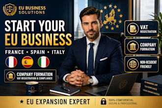 register your eu company and vat in france spain or italy