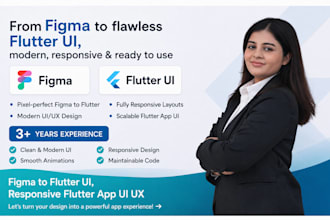 convert figma to flutter UI, responsive flutter app UI UX design