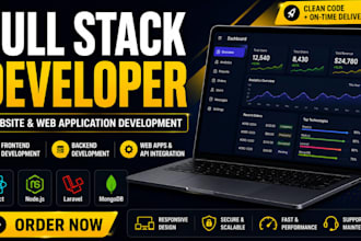build and fix full stack website development backend frontend errors bug fixes