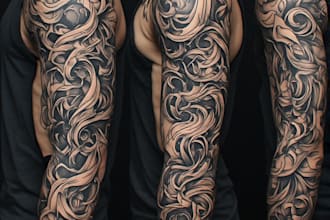 design a modern and minimalist tattoo design
