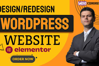 design or clone wordpress elementor website with elementor pro