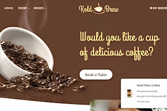 design branded coffee shopify store coffee dropshipping café tea coffee website