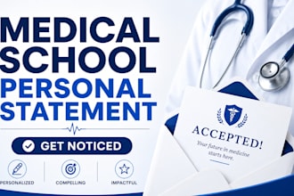 edit your medical personal statement for amcas eras residency acceptance