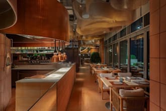 fast delivery restaurant dinning space, elgant wine bar lounge,interior cgi,cafe