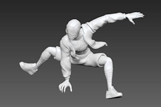 optimized image to 3dprint,stylized 3d miniatures,pic to3d sculpt,action figures