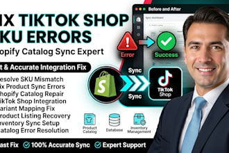 resolve tiktok shop sku mismatch and shopify catalog sync errors