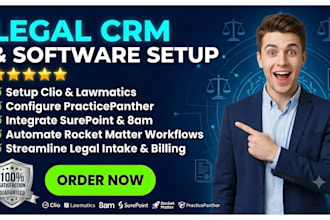setup legal CRM via clio lawmatics 8am surepoint  rocket matter practicepanther