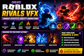create roblox rivals vfx, combat effects and ability animations