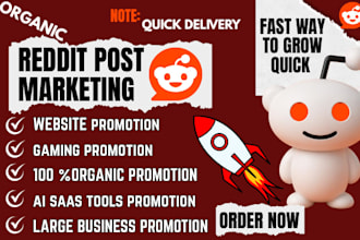 create reddit SEO post and GEO comments to promote biz website, ai or saas tools
