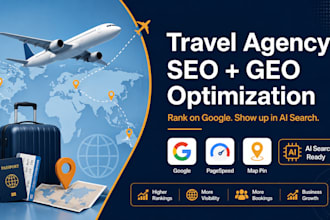 optimize travel agency website SEO GEO core web vitals performance optimization