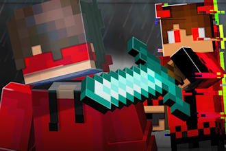 design a high CTR minecraft youtube thumbnail