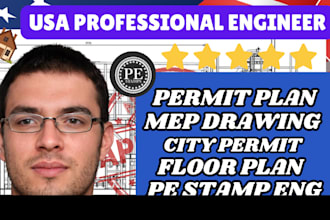 draw stamp architectural, pe stamp drawing mep, city permit plan, floor plan