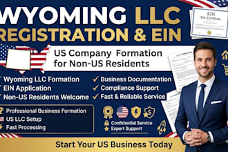 register your wyoming llc and obtain ein for non US residents