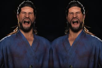 custom unreal engine 3d realistic metahuman game character cc4 rig in blender