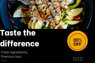 design instagram posts and flyers for restaurants and car businesses