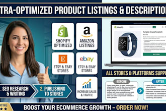 write SEO product descriptions for shopify,