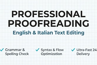 do professional proofreading and copy editing