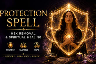 cast powerful protection spell for hex removal and spiritual healing