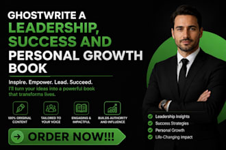 ghostwrite a leadership, success, and personal growth book